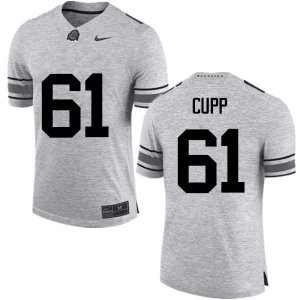 Men's Ohio State Buckeyes #61 Gavin Cupp Gray Nike NCAA College Football Jersey Ventilation QDN3444FI
